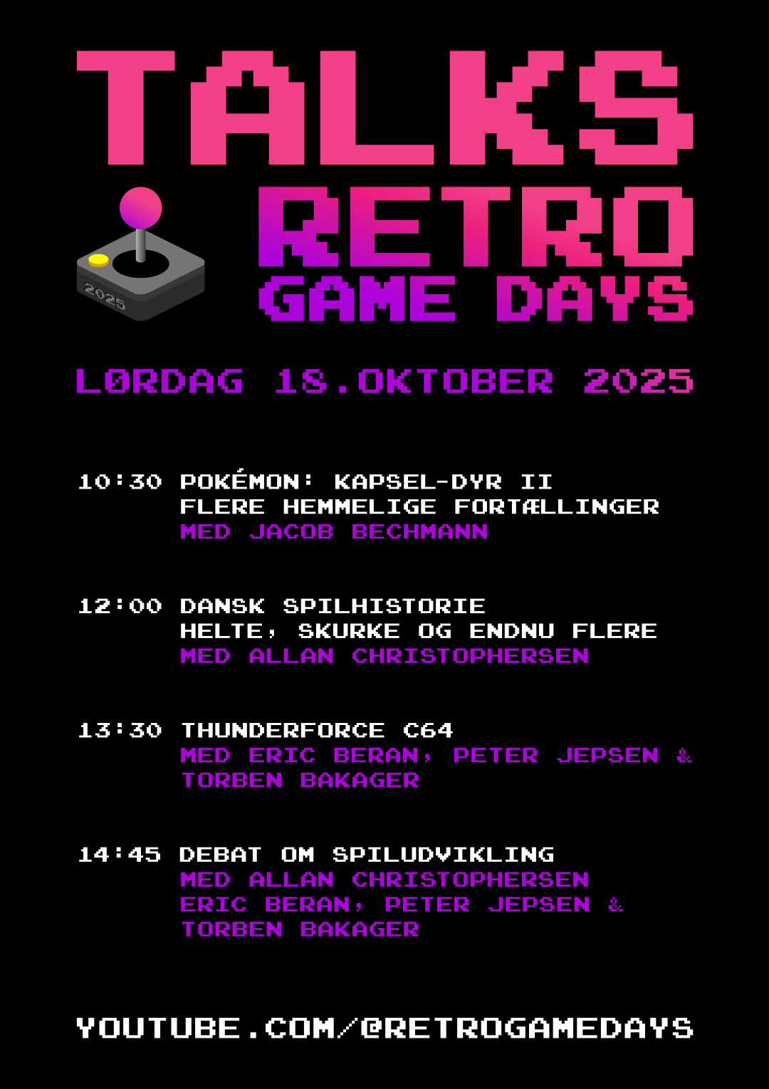 Talks plakat, se programmet i talks under program